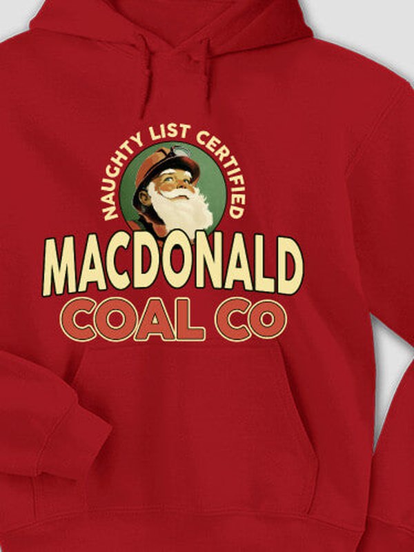 Christmas Coal Company : Printed Hoodies product image 1