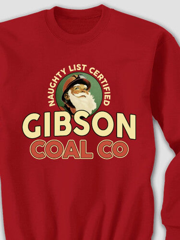 Christmas Coal Company : Printed Sweatshirts product image 1