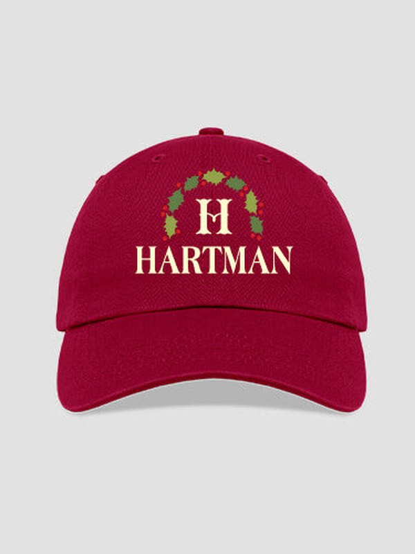 Christmas Monogram : Embroidered Baseball Hats