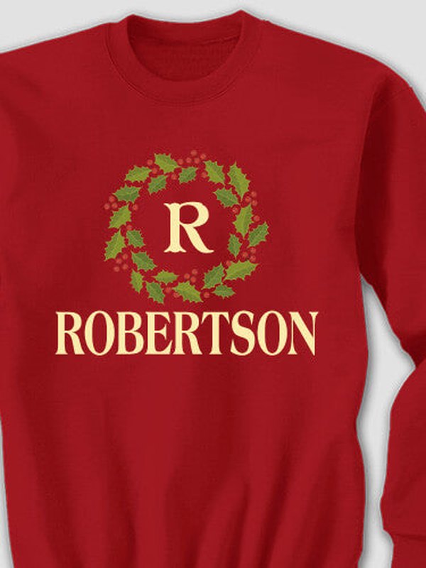Christmas Monogram : Printed Sweatshirts product image 1