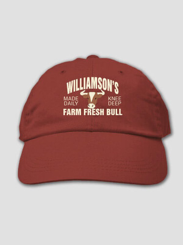 Farm Fresh Bull : Embroidered Baseball Hats