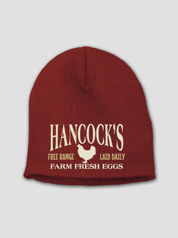 Farm Fresh Eggs : Embroidered Beanies