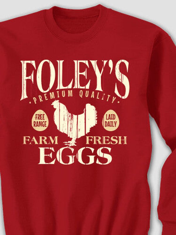 Farm Fresh Eggs : Printed Sweatshirts product image 1