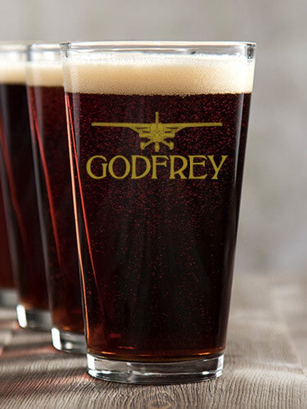 Airplane : Pint Glasses - Color Printed