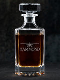 Airplane : Whiskey Decanter - Engraved