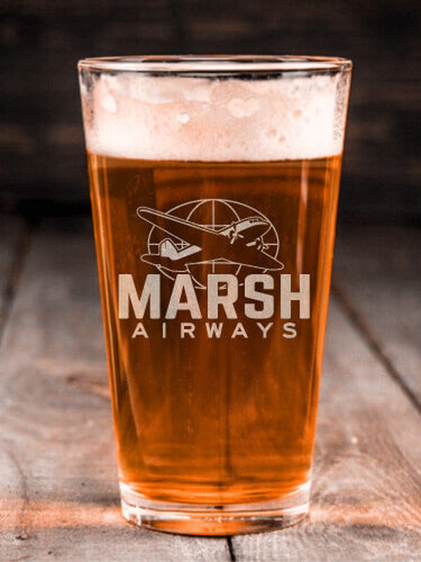 Airways : Pint Glasses - Engraved