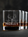 American Hunter : Rocks Glasses - Engraved