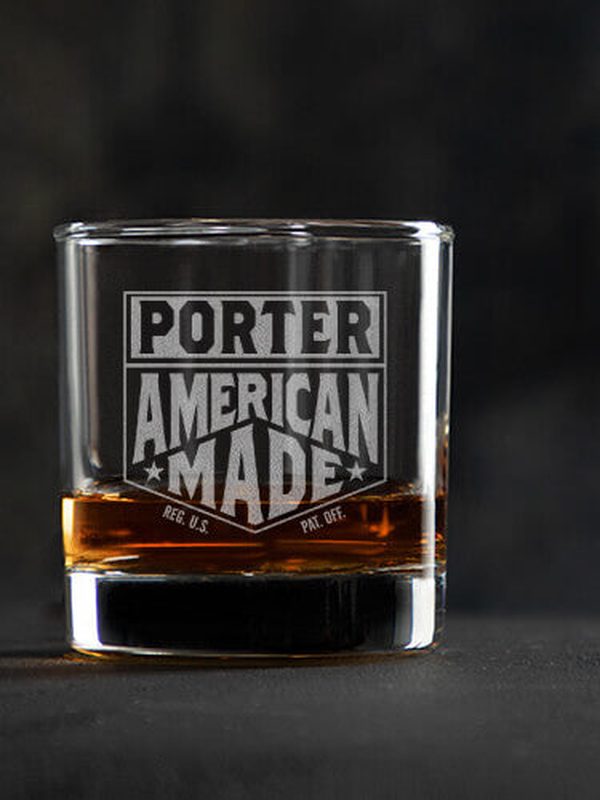 American Made : Rocks Glasses - Engraved