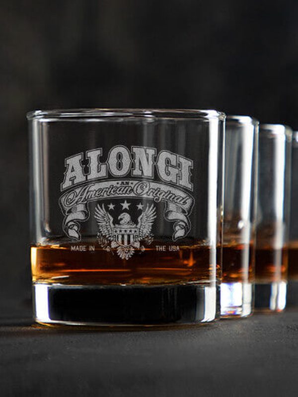 American Original : Rocks Glasses - Engraved