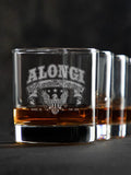 American Original : Rocks Glasses - Engraved