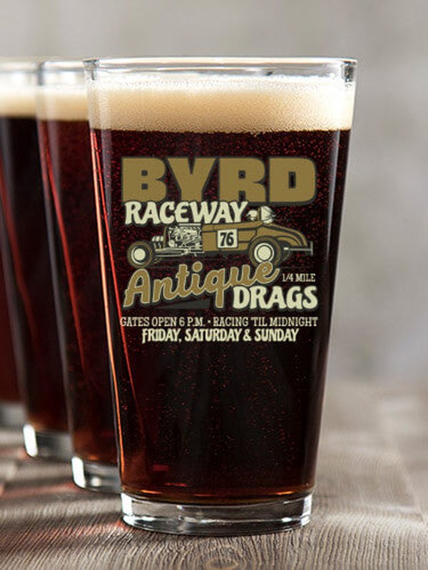 Antique Drag Race : Pint Glasses - Color Printed
