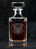 Archery Hunting : Whiskey Decanter - Engraved