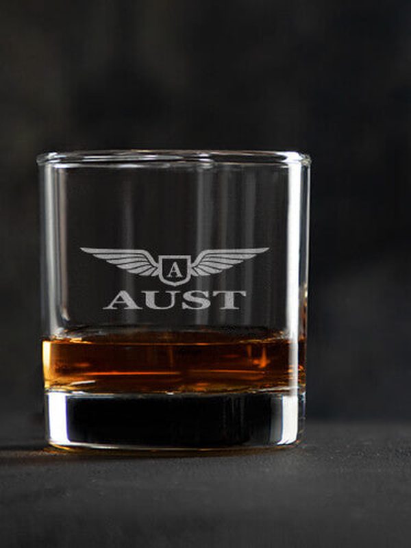 Aviation Monogram : Rocks Glasses - Engraved