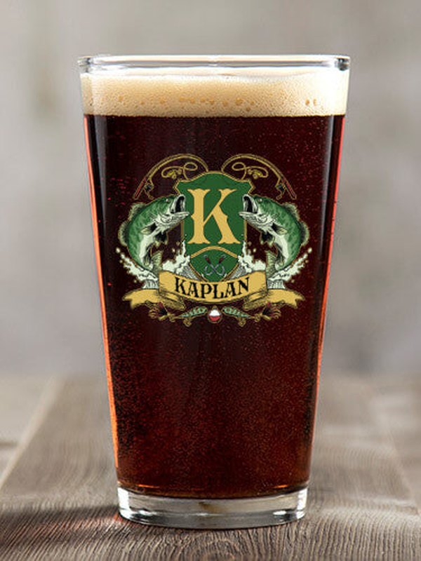 Bass Coat Of Arms : Pint Glasses - Color Printed product image 2