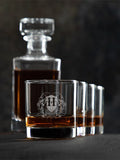 Bass Coat Of Arms : Decanter Rocks Glass Gift Sets product image 1