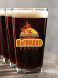 Beach : Pint Glasses - Color Printed