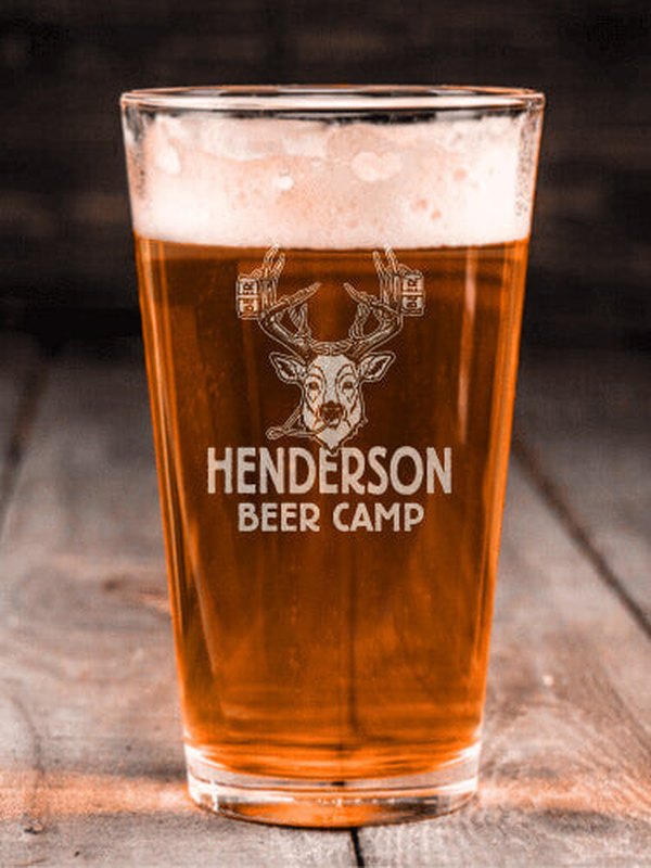 Beer Camp : Pint Glasses - Engraved