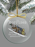Best Adventures : 4 Inch Round Glass Ornament