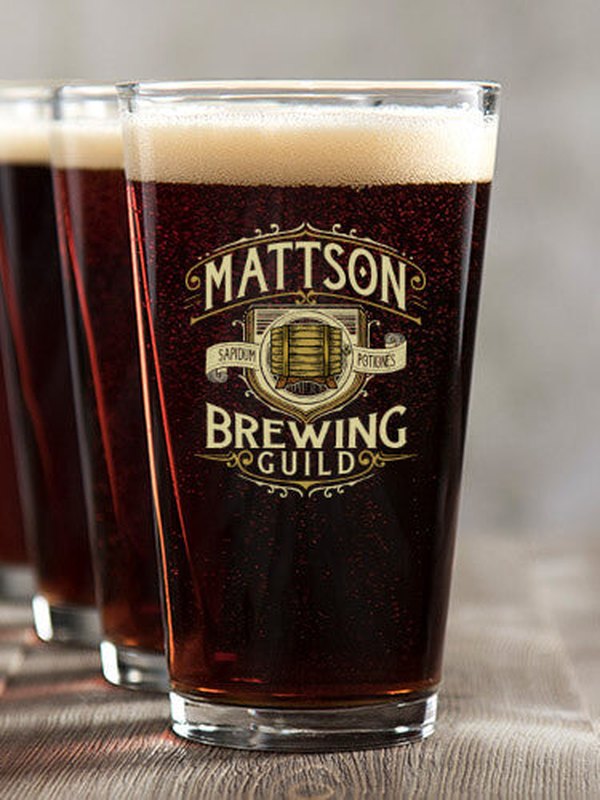 Brewing Guild : Pint Glasses - Color Printed