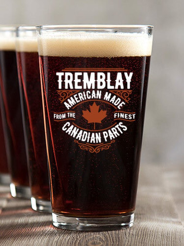 Canadian Parts : Pint Glasses - Color Printed