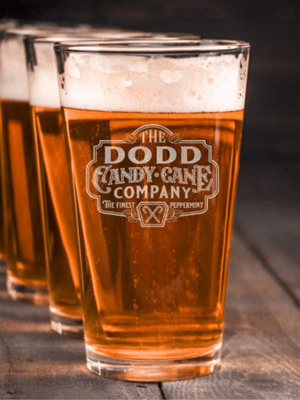 Candy Cane Company : Pint Glasses - Engraved