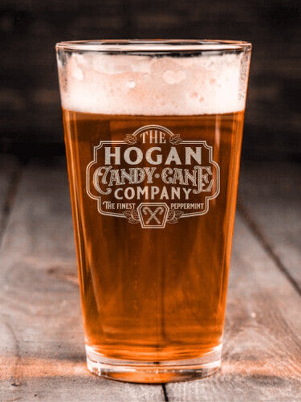 Candy Cane Company : Pint Glasses - Engraved