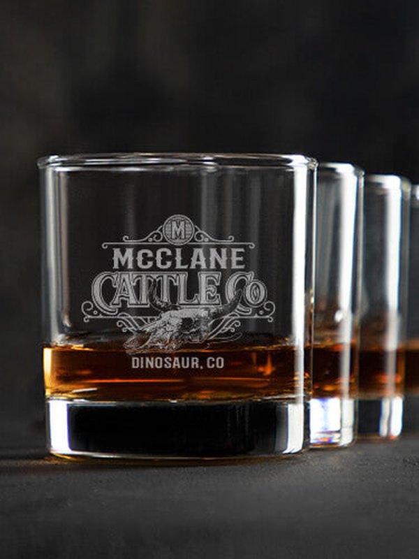 Cattle Company : Rocks Glasses - Engraved