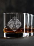 Celtic Cross : Rocks Glasses - Engraved