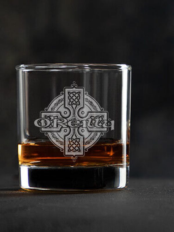 Celtic Cross : Rocks Glasses - Engraved
