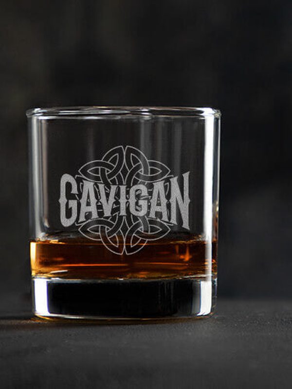 Celtic Heritage : Rocks Glasses - Engraved