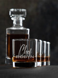 Chef : Decanter Rocks Glass Gift Sets - Engraved