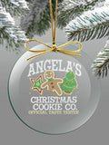 Christmas Cookie Tester : 4 Inch Round Glass Ornament