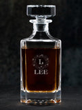 Christmas Monogram : Whiskey Decanter - Engraved