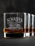 Christmas Tree Farm : Rocks Glasses - Engraved