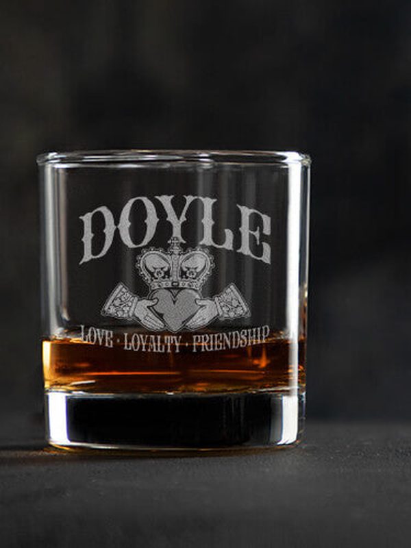 Claddagh : Rocks Glasses - Engraved