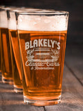 Classic Cars BP : Pint Glasses - Engraved