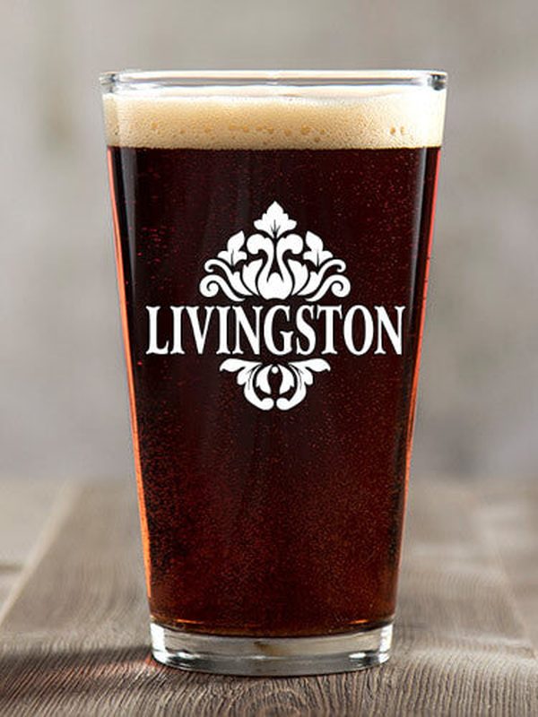 Classic Filigree : Pint Glasses - Color Printed