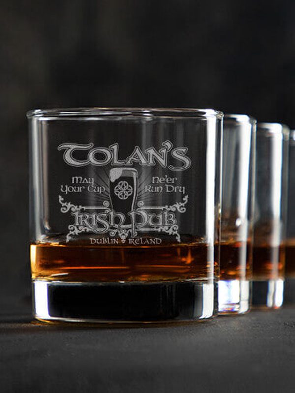 Classic Irish Pub : Rocks Glasses - Engraved