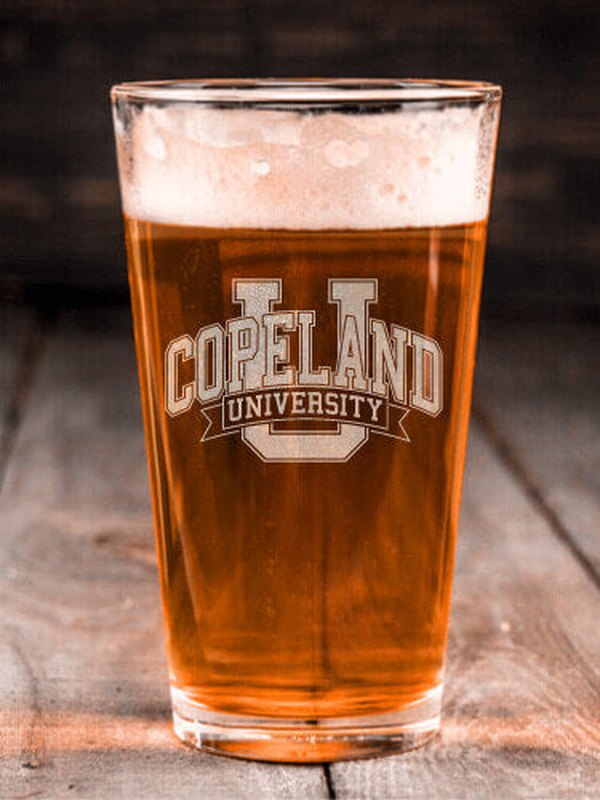 Classic University : Pint Glasses - Engraved