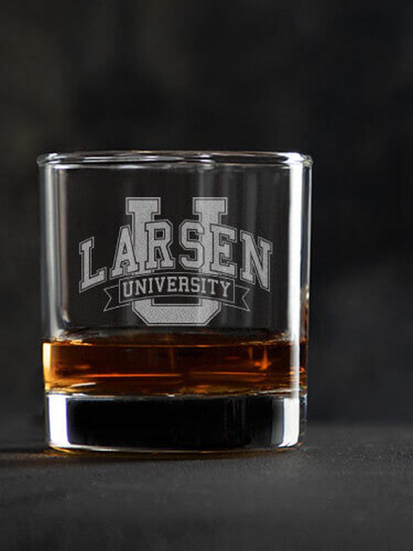 Classic University : Rocks Glasses - Engraved