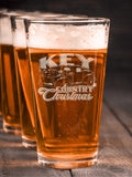 Country Christmas : Pint Glasses - Engraved