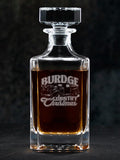 Country Christmas : Whiskey Decanter - Engraved