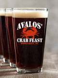 Crab Feast : Pint Glasses - Color Printed