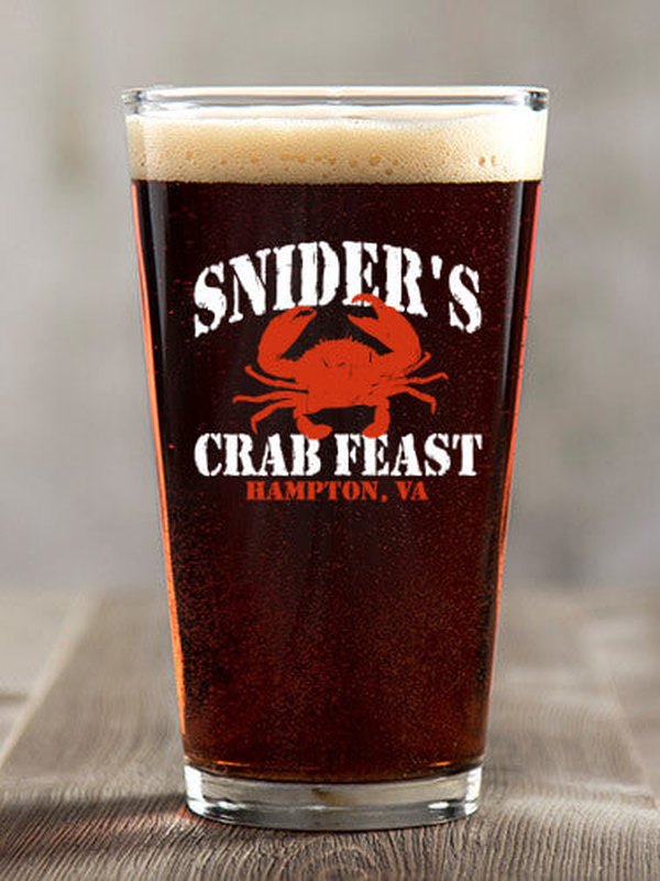 Crab Feast : Pint Glasses - Color Printed