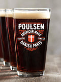 Danish Parts : Pint Glasses - Color Printed