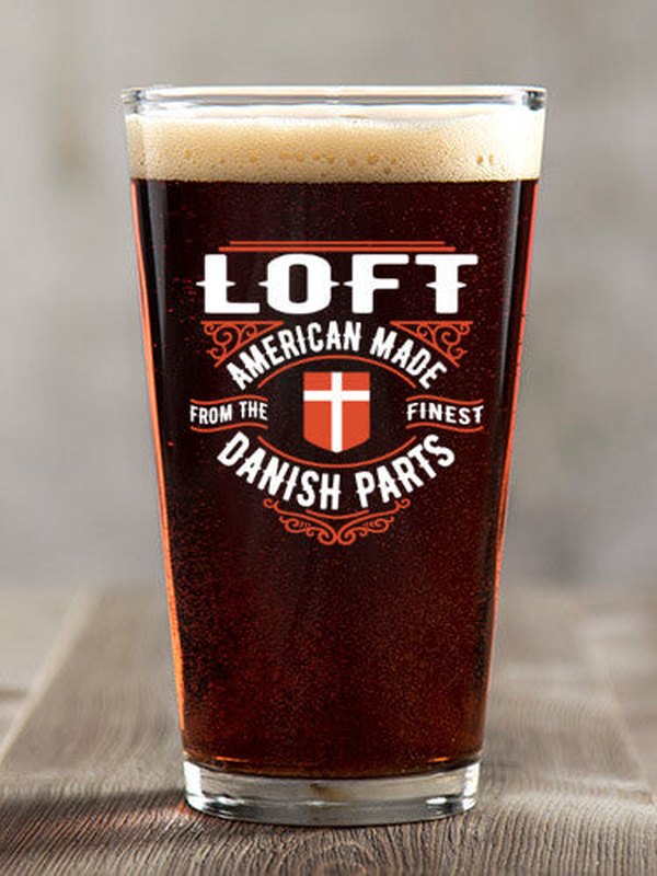 Danish Parts : Pint Glasses - Color Printed