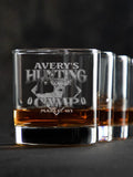 Deer Hunting Camp : Rocks Glasses - Engraved