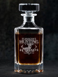 Deer Hunting Camp : Whiskey Decanter - Engraved