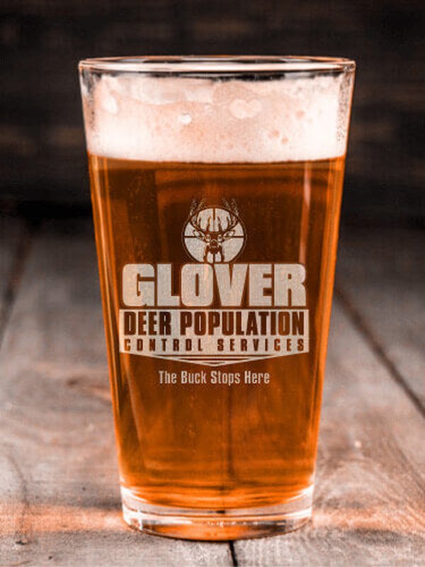 Deer Services : Pint Glasses - Engraved