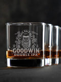 Double IPA : Rocks Glasses - Engraved